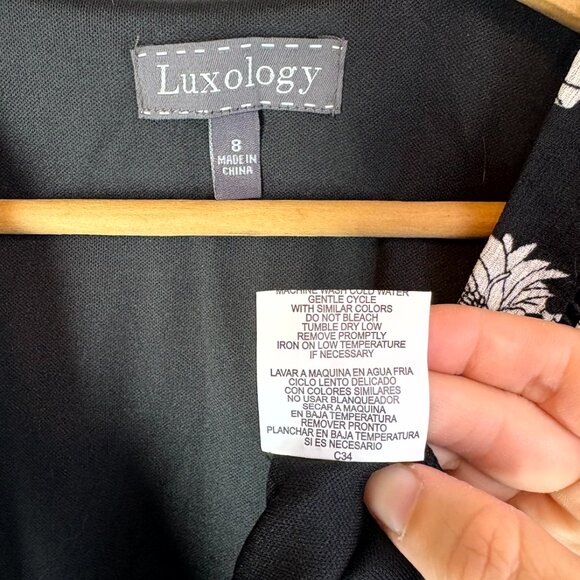 NWT Luxology Floral Faux Wrap Dress - Picture 7 of 7